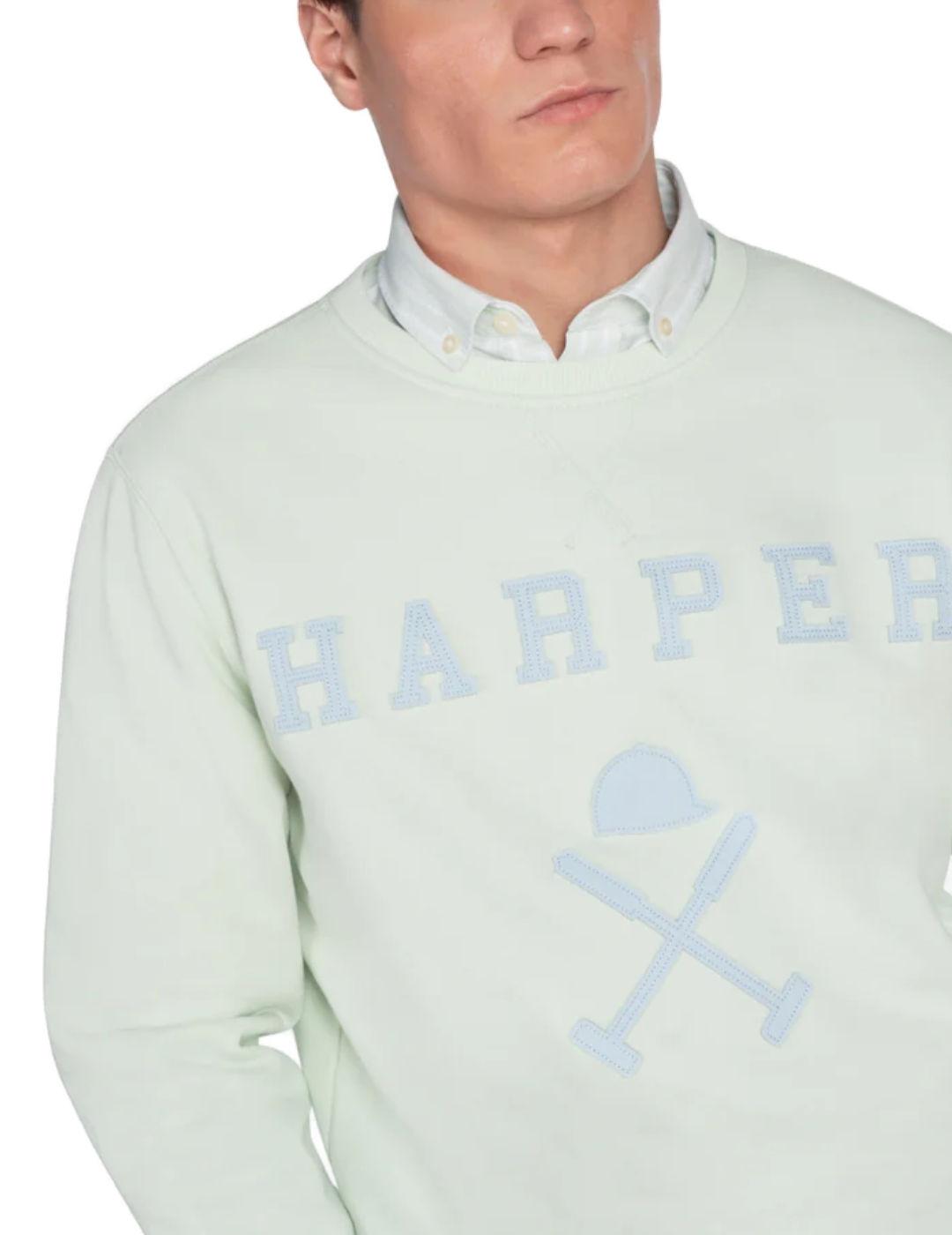 Sudadera Harper&Neyer New england verde agua para hombre