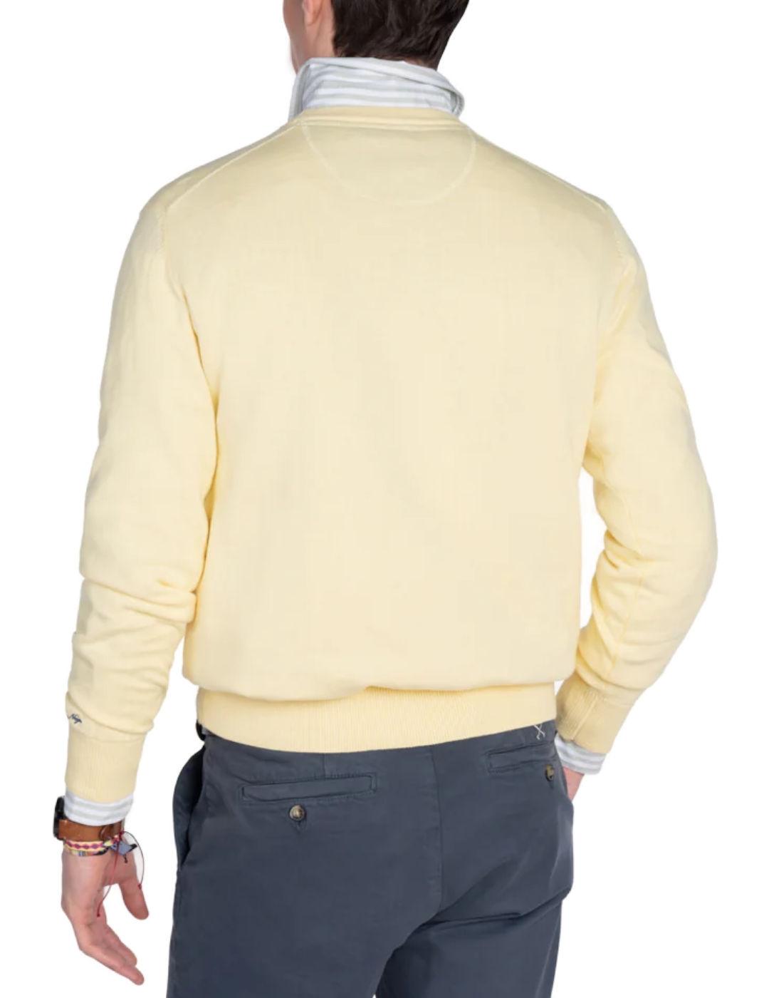 Jersey Harper&Neyer Icon amarillo pastel punto para hombre