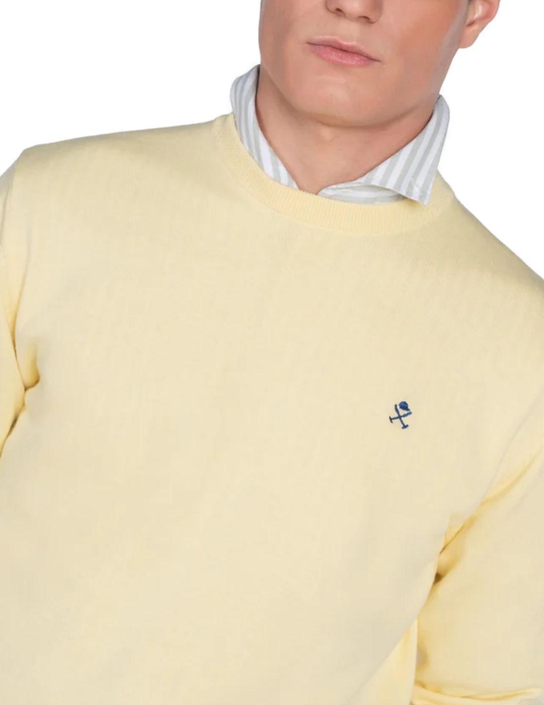 Jersey Harper&Neyer Icon amarillo pastel punto para hombre