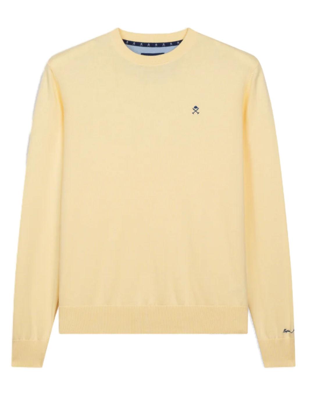 Jersey Harper&Neyer Icon amarillo pastel punto para hombre