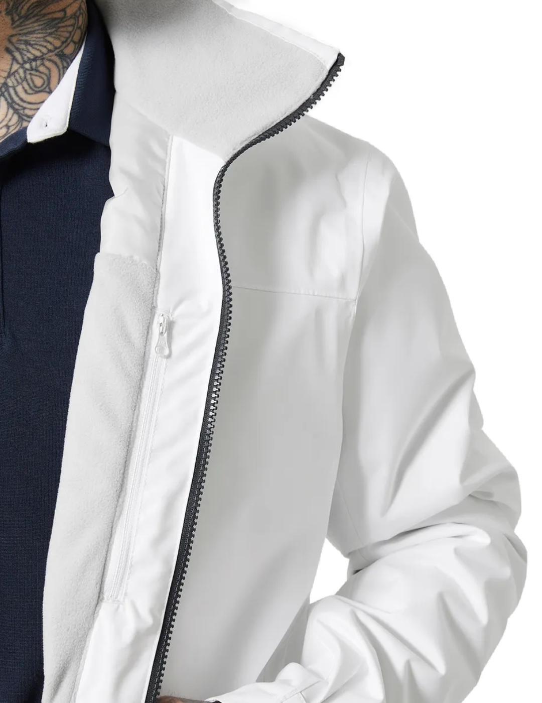 Chaqueta Helly Hansen Midlayer blanco impermeable de hombre