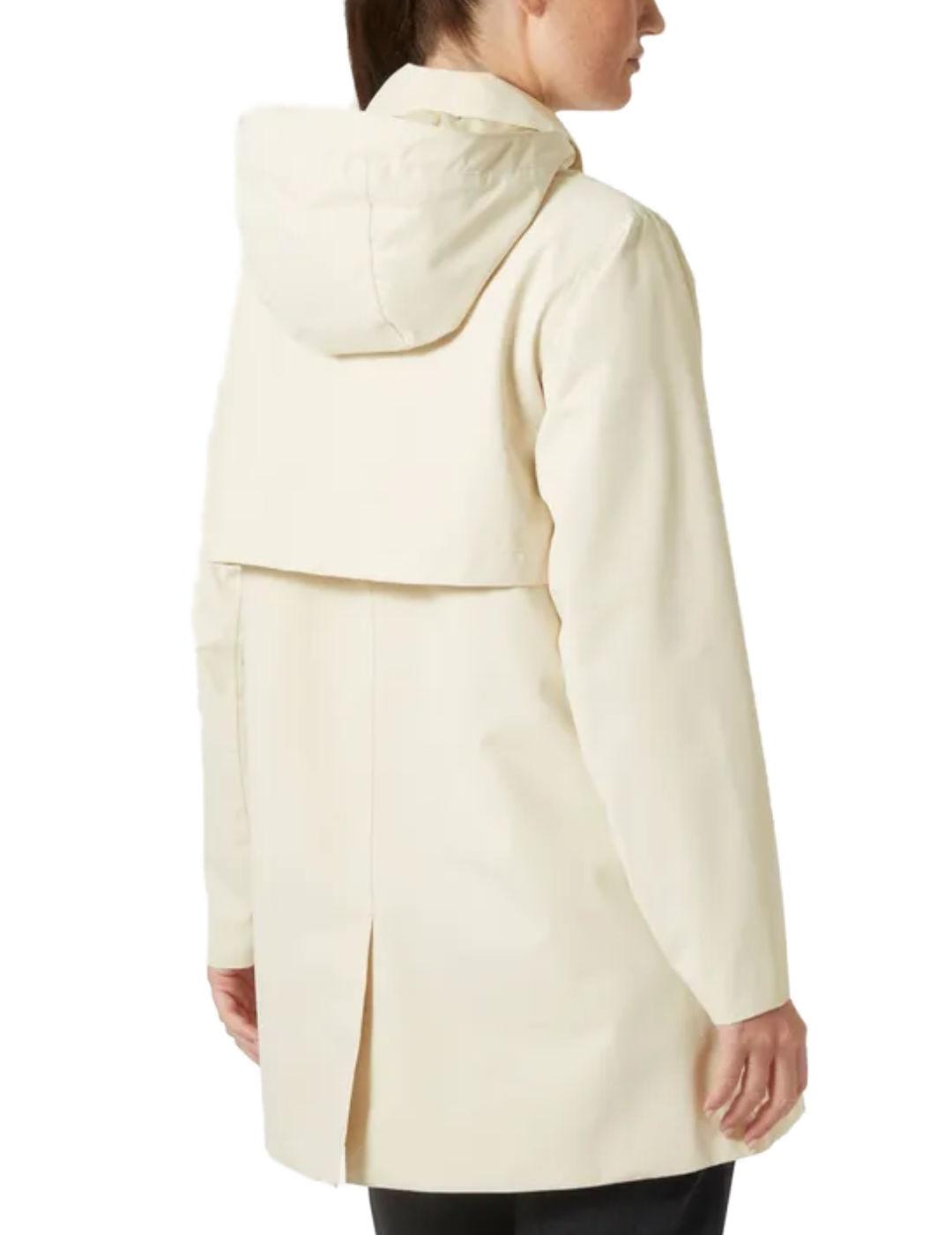 Parka Helly Hansen Lilja beige con capucha para mujer