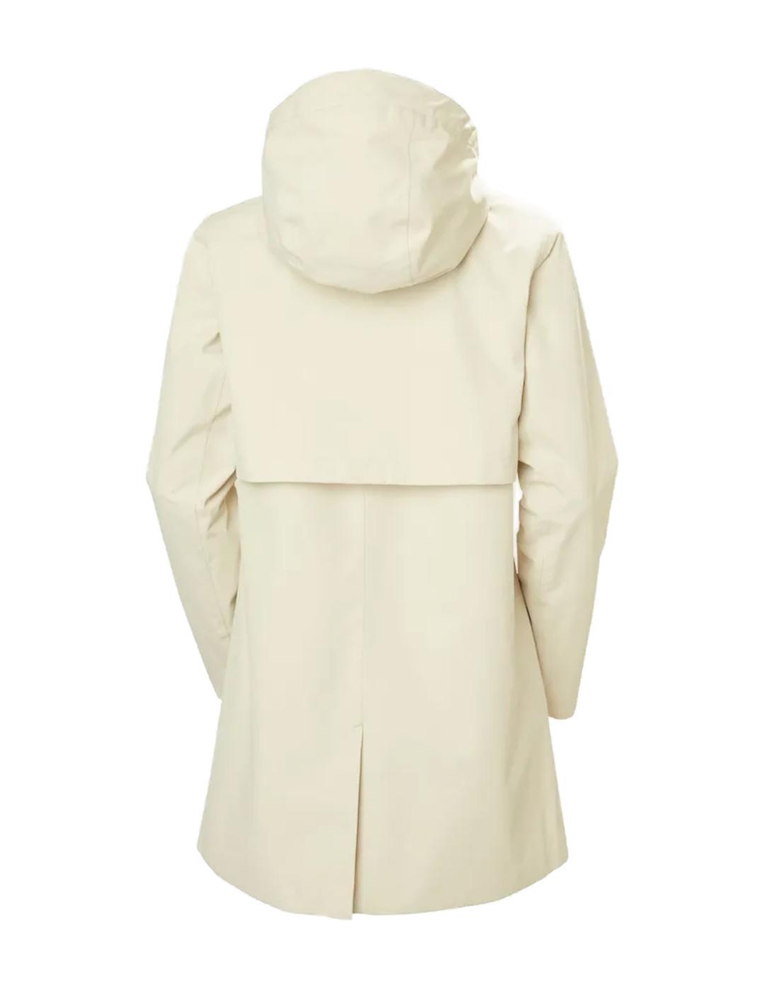 Parka Helly Hansen Lilja beige con capucha para mujer