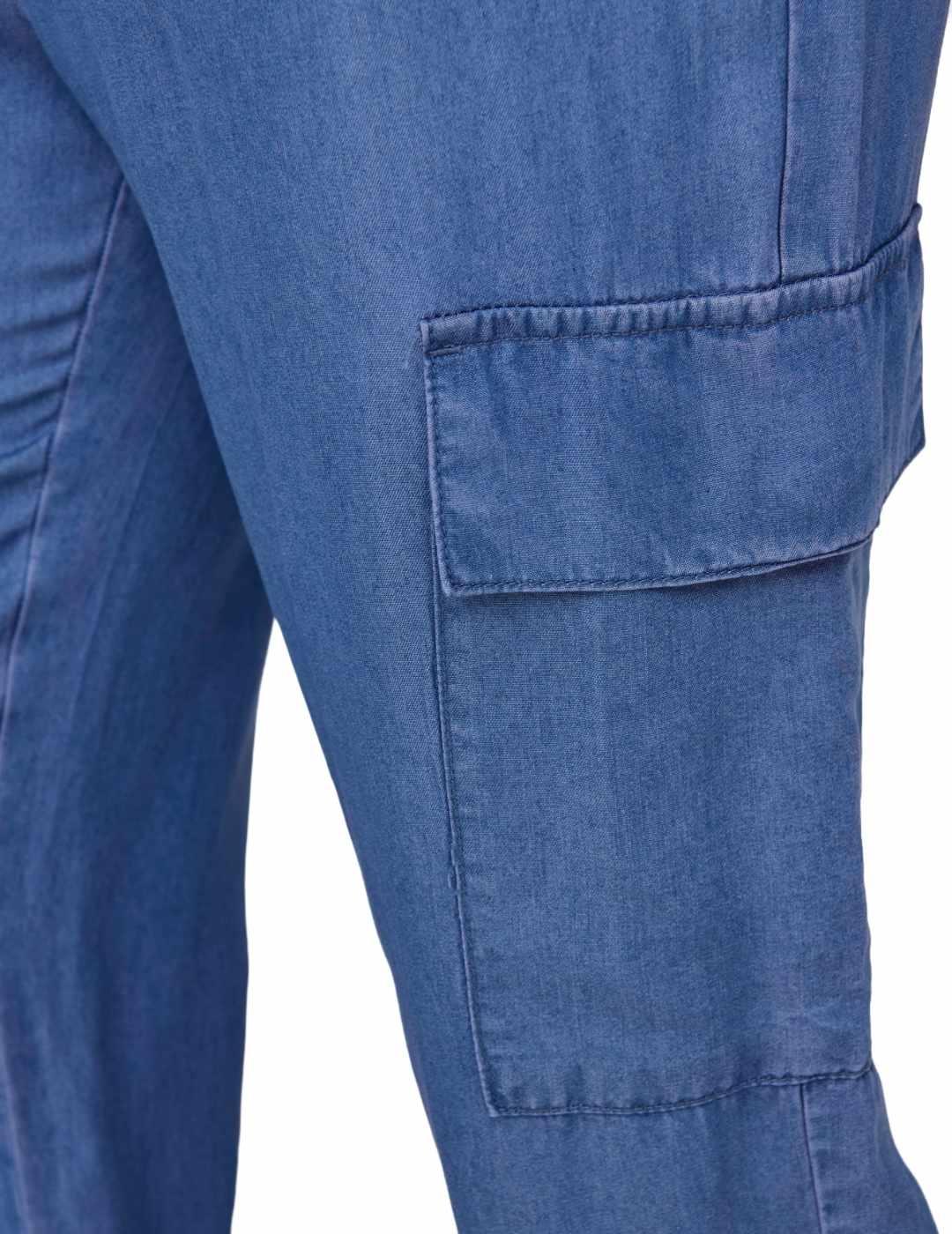 Pantalón Only Charis cargo vaquero de tela para mujer