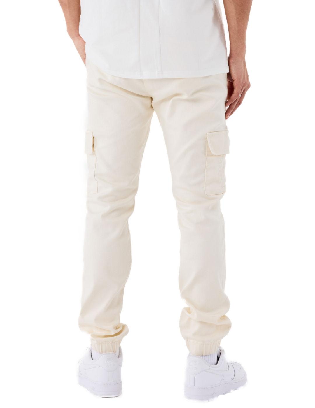 Pantalón Project x Paris cargo crudo slim para hombre