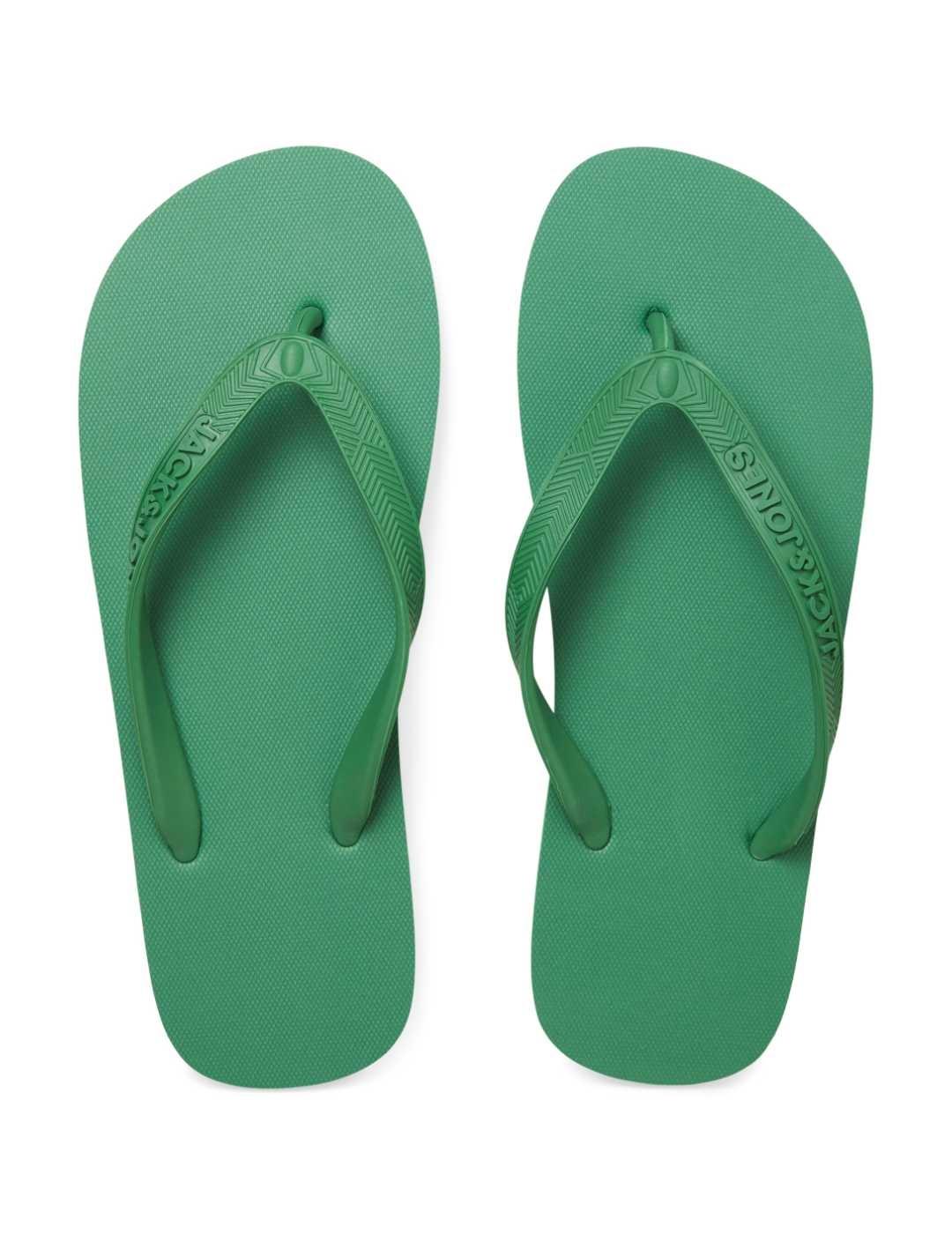 Chancla Jack&Jones flip flop verde de dedo para hombre