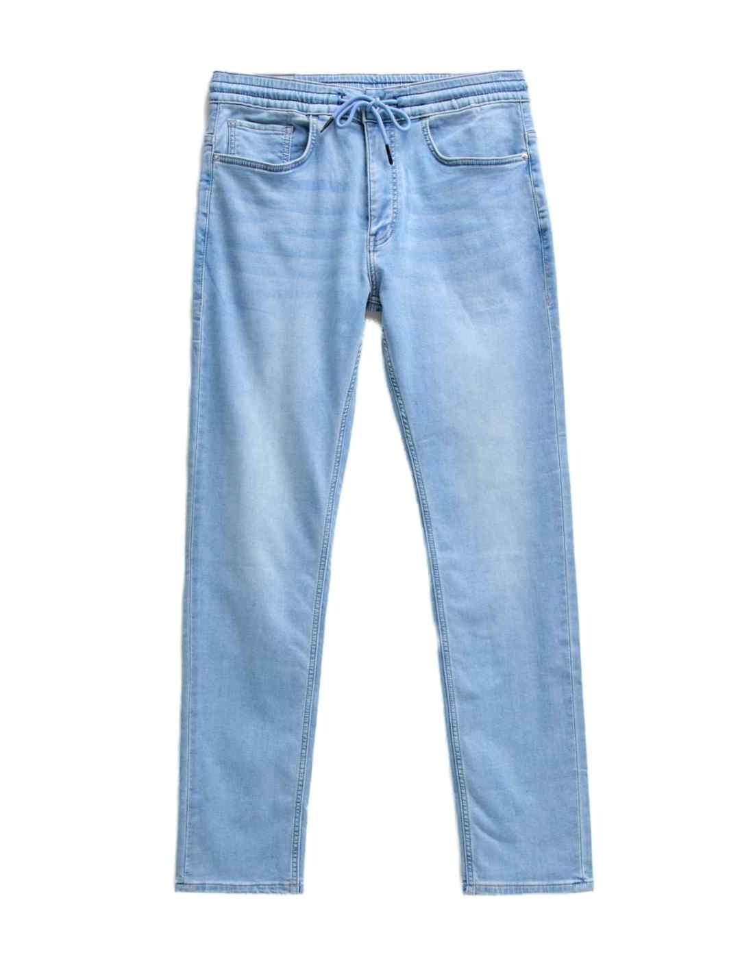 Pantalón vaquero Salsa Slim azul claro regular para hombre