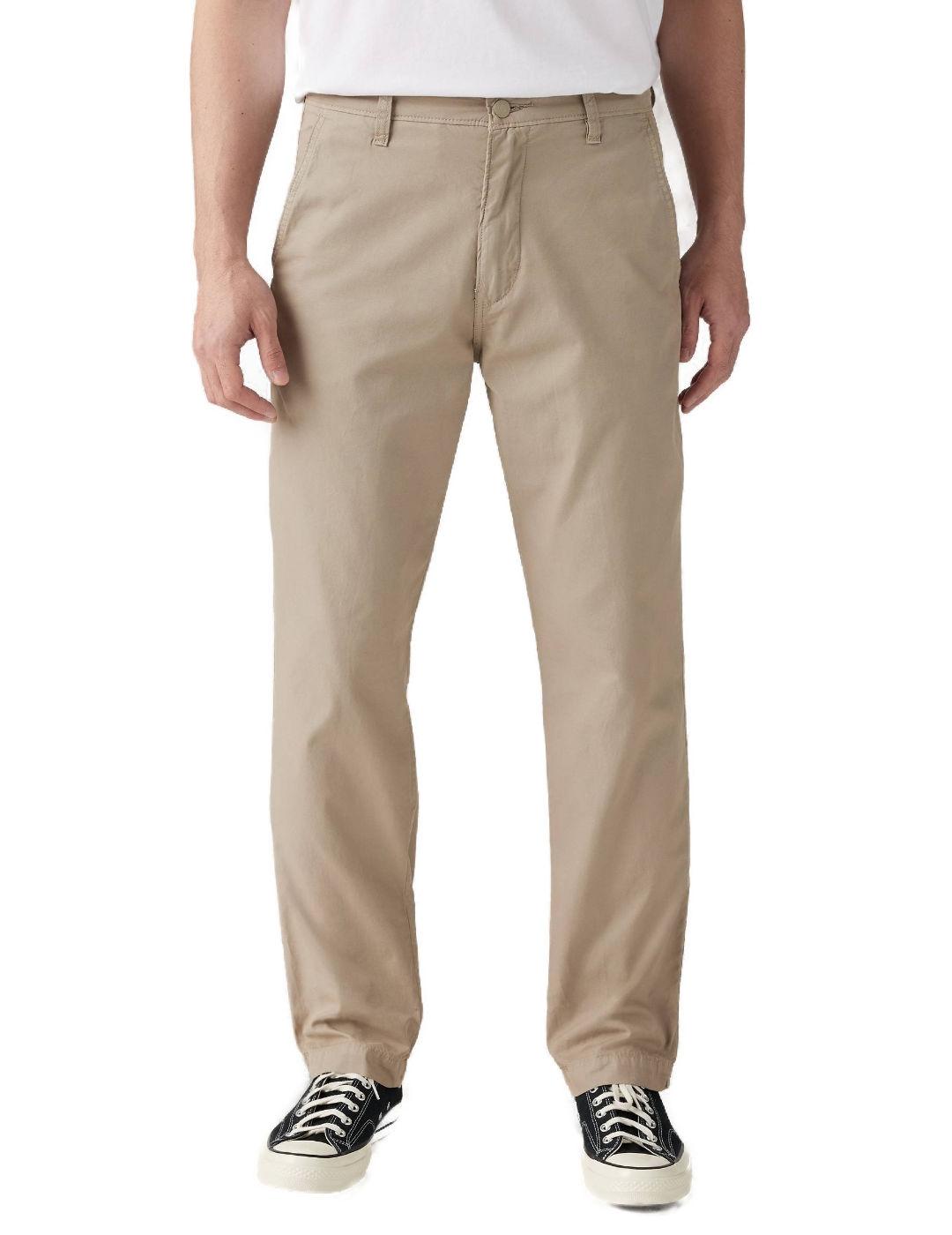 Pantalón Levi´s chino beige regular de algodón para hombre