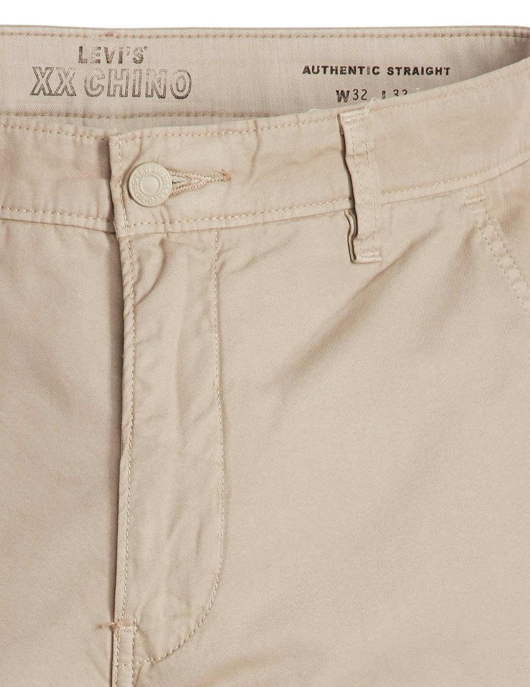 Pantalón Levi´s chino beige regular de algodón para hombre