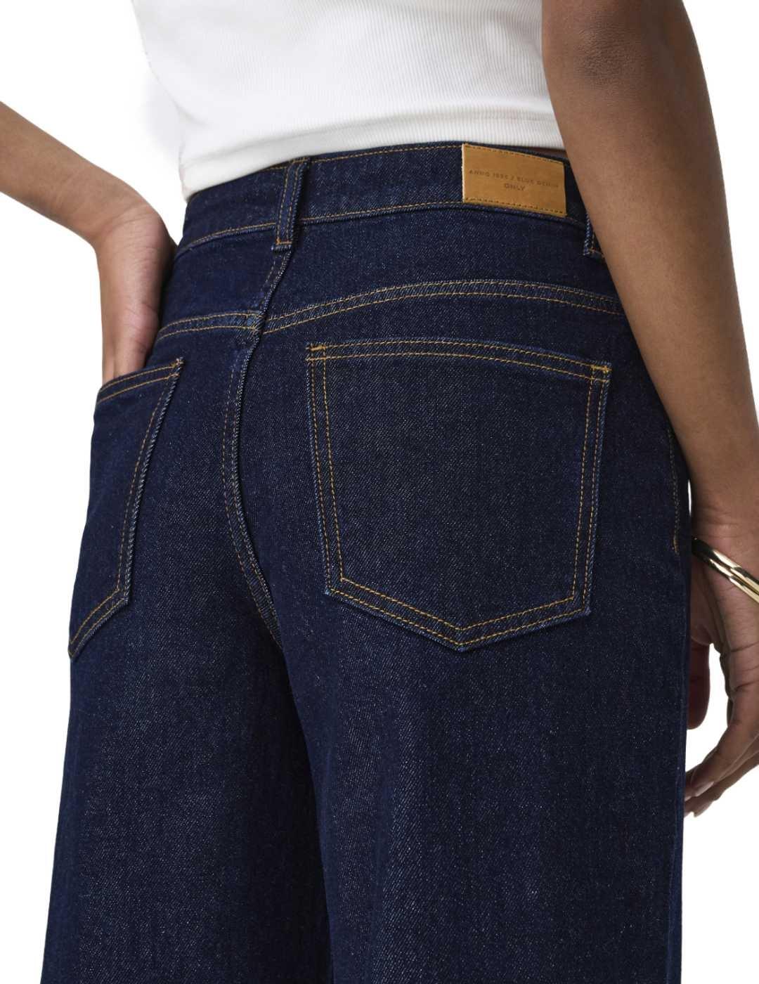 Pantalón vaquero Only Madison marino wide leg para mujer