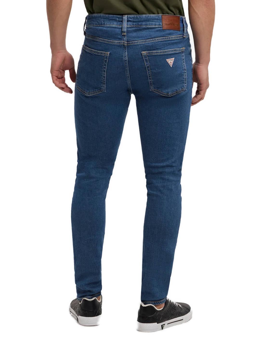 Pantalón vaquero Guess G12 skinny azul medio para hombre