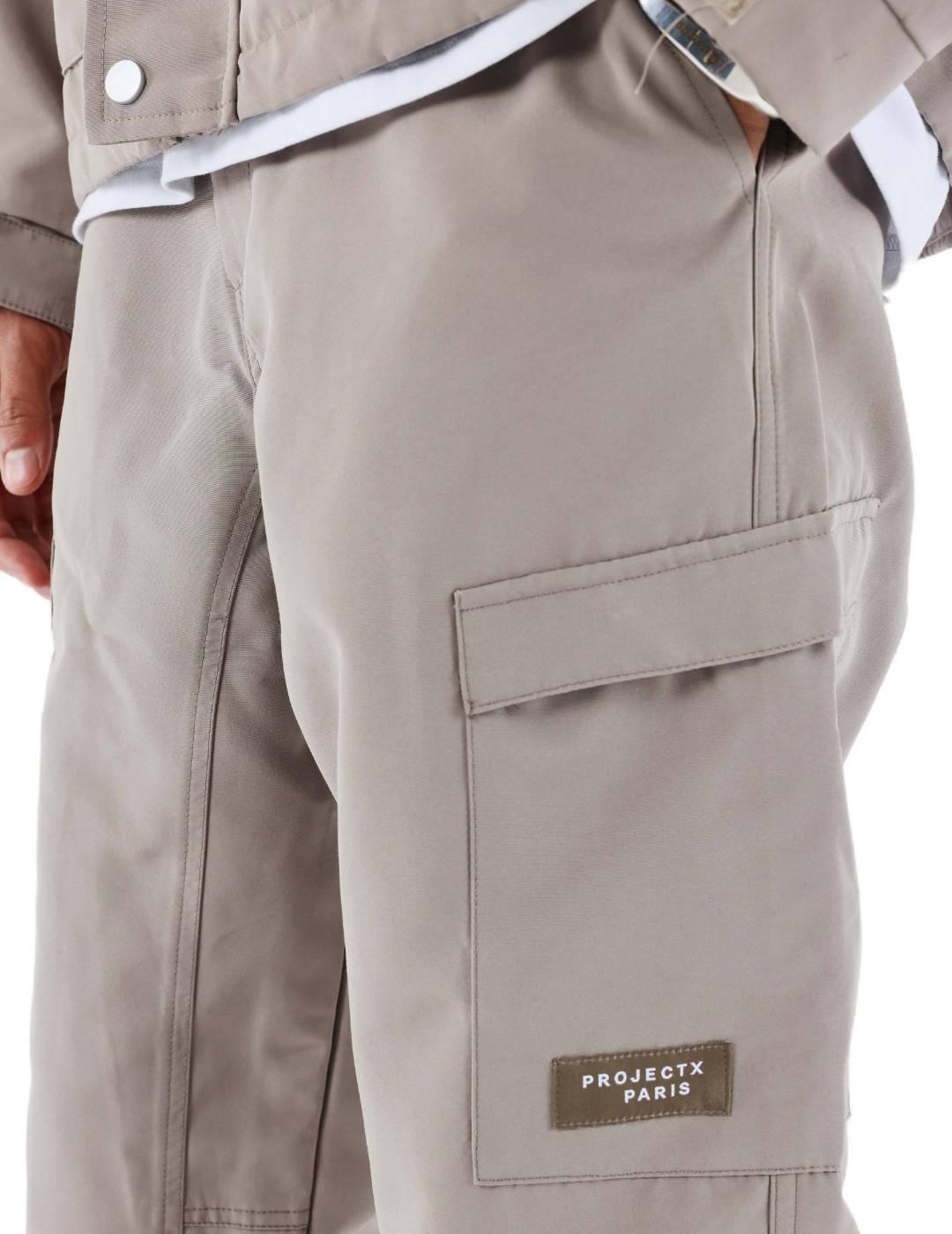 Pantalón técnico Project x Paris cargo topo para hombre