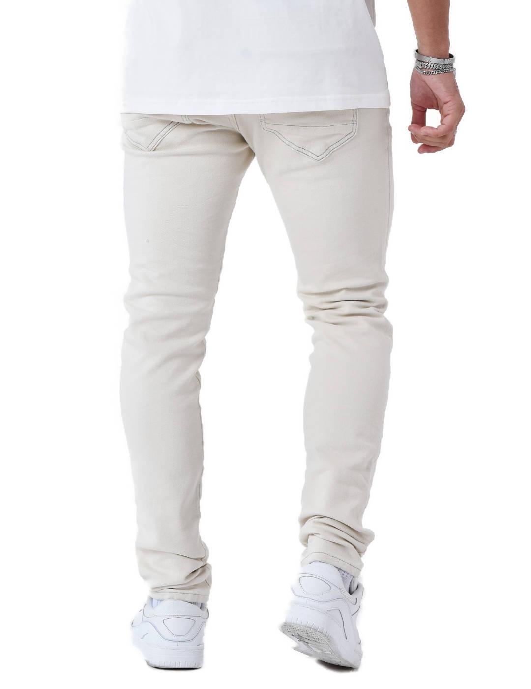 Pantalón vaquero Project X Paris crudo slim para hombre