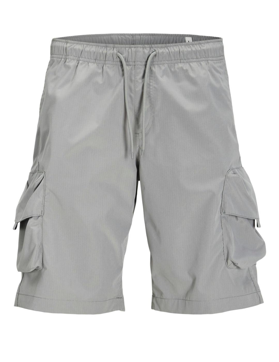 Bermuda Jack&Jones Cole cargo gris para regular para hombre