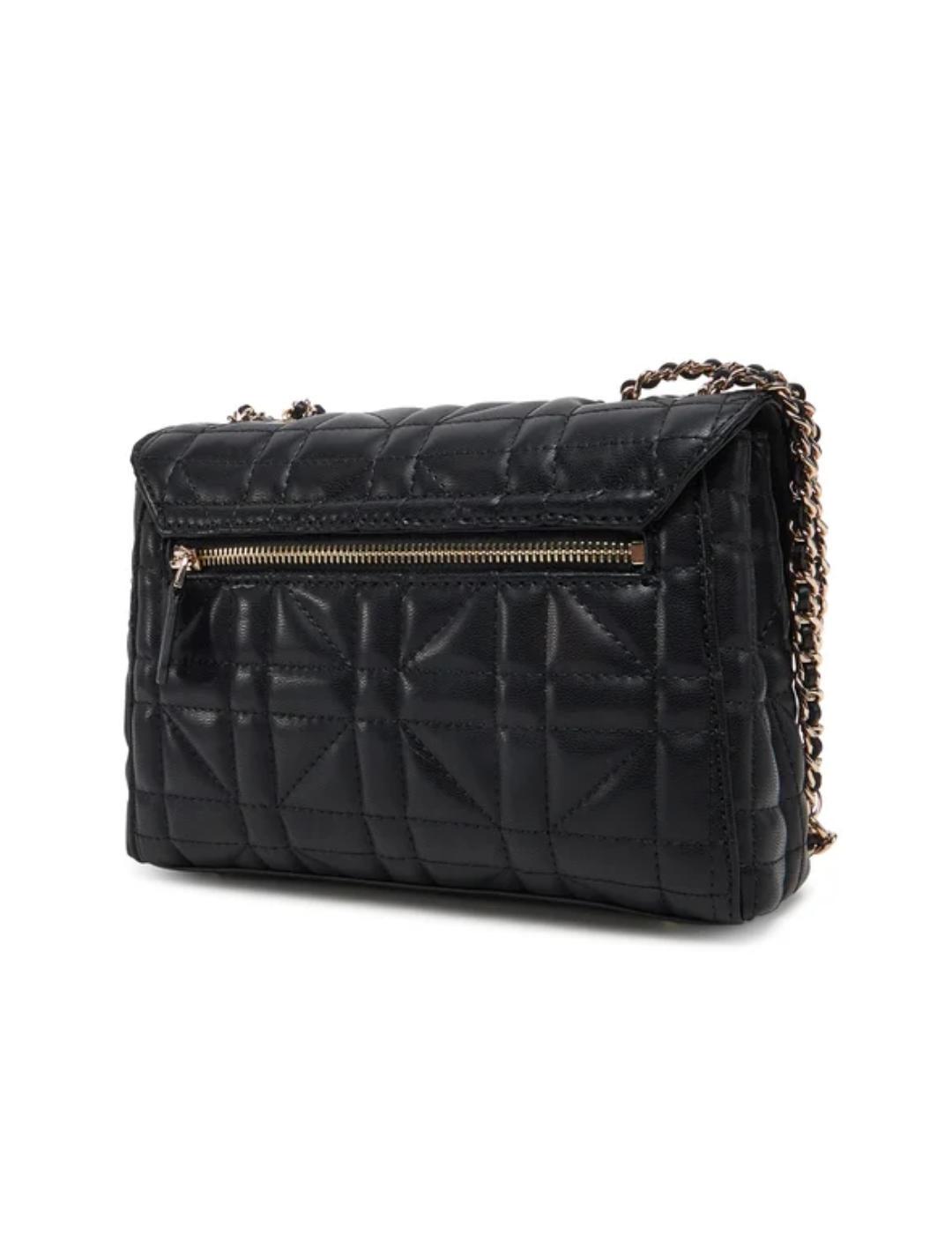 Bolso bandolera Guess Edita Convertible negro de mujer