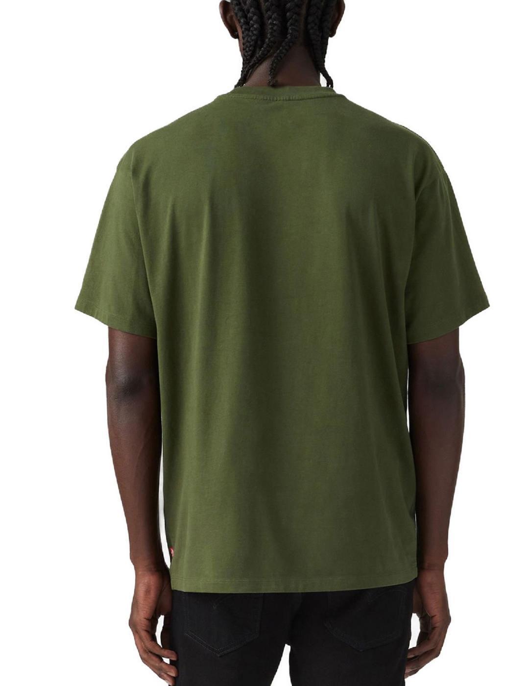 Camiseta Levi´s vintage fit verde manga corta para hombre