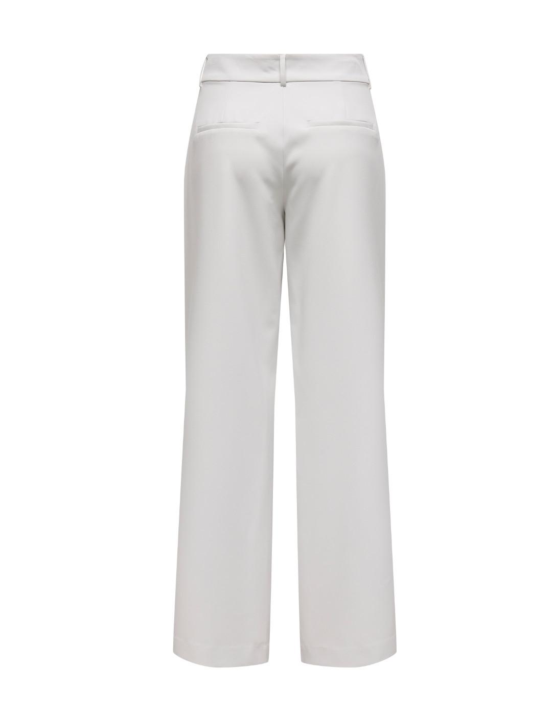 Pantalón Only Berry straight blanco de traje para mujer