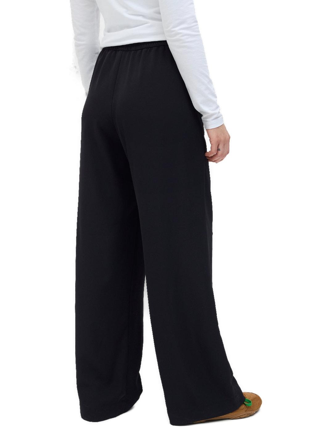 Pantalón JJXX Lia negro de tela relaxed para mujer