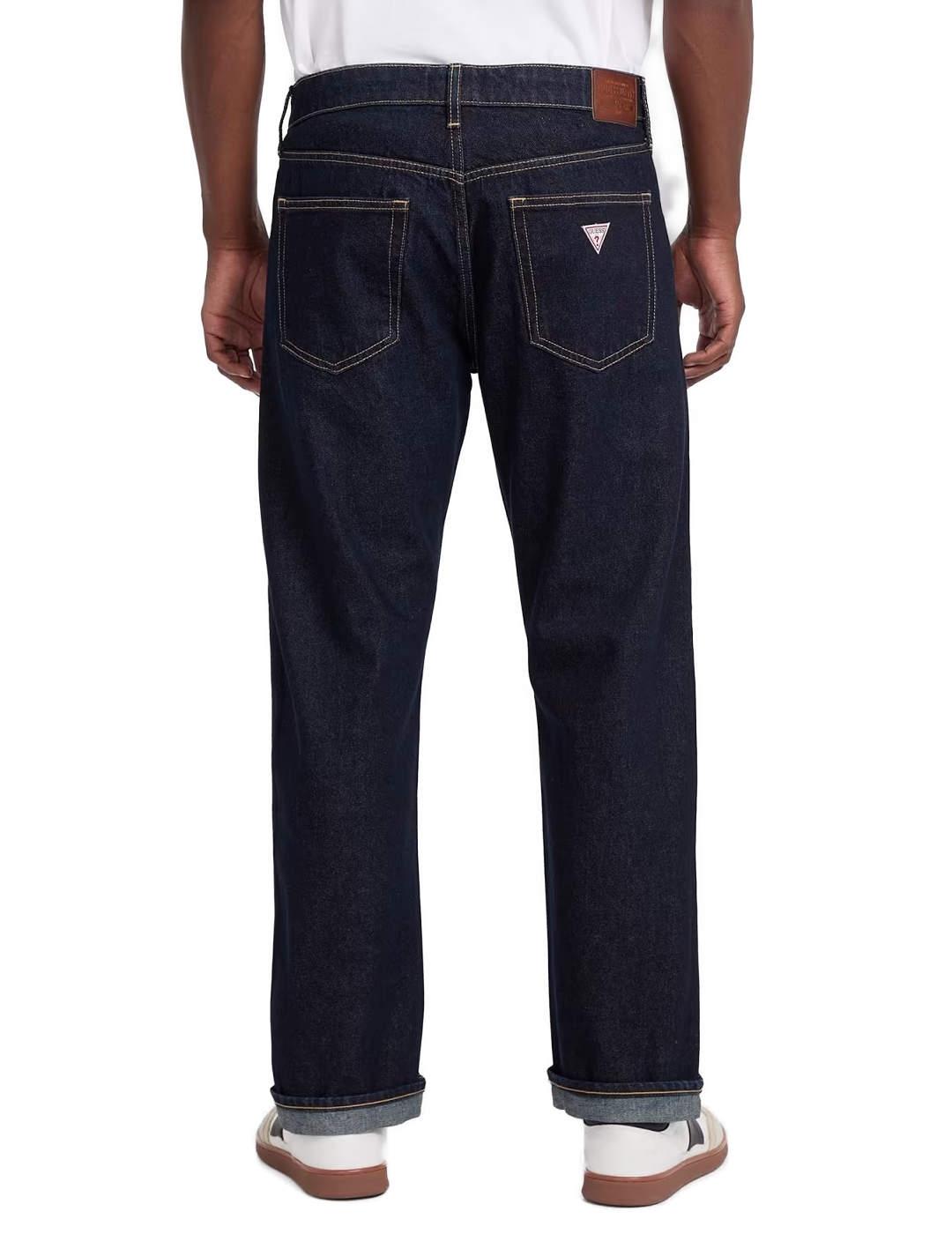 Pantalón vaquero Guess G16 straight negro para hombre