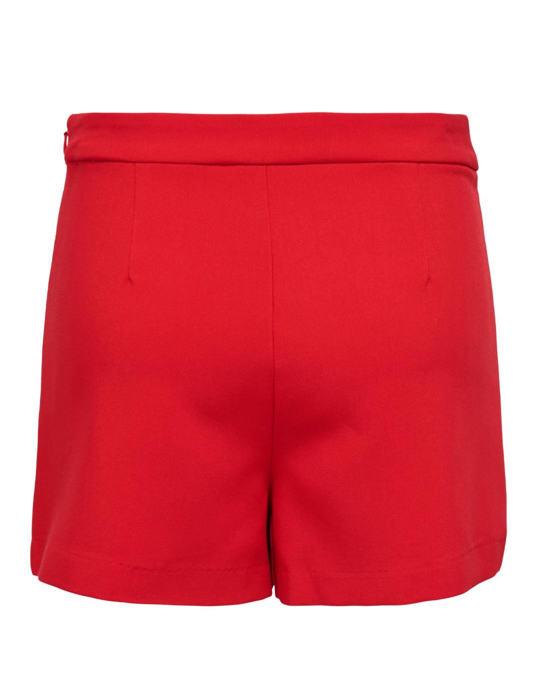 Falda pantalón Only Nemy roja de rela para mujer