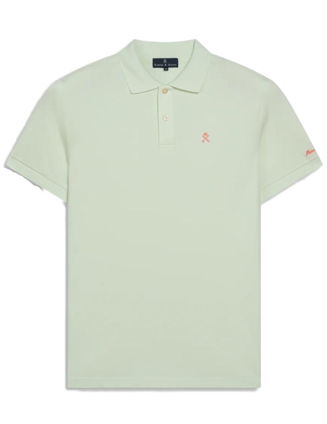 Polo Harper&Neyer Icon menta manga corta para hombre