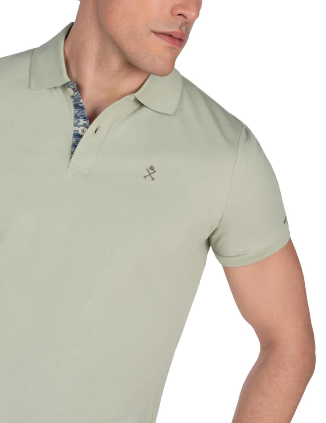 Polo Harper&Neyer Ethnic verde manga corta para hombre