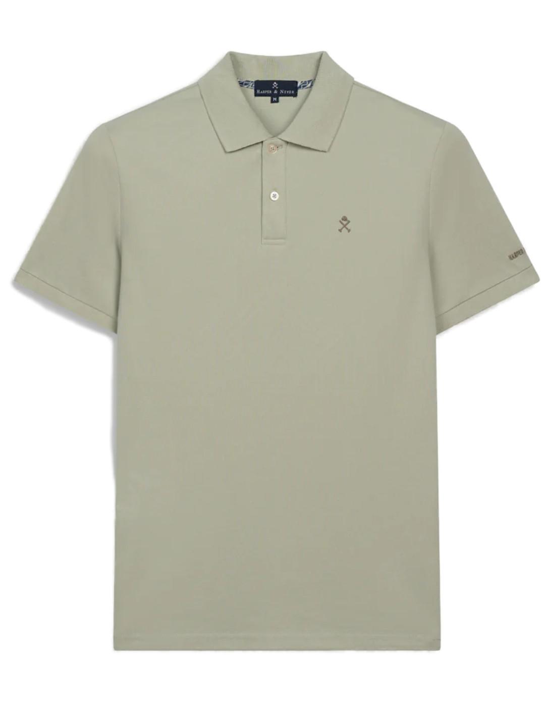 Polo Harper&Neyer Ethnic verde manga corta para hombre