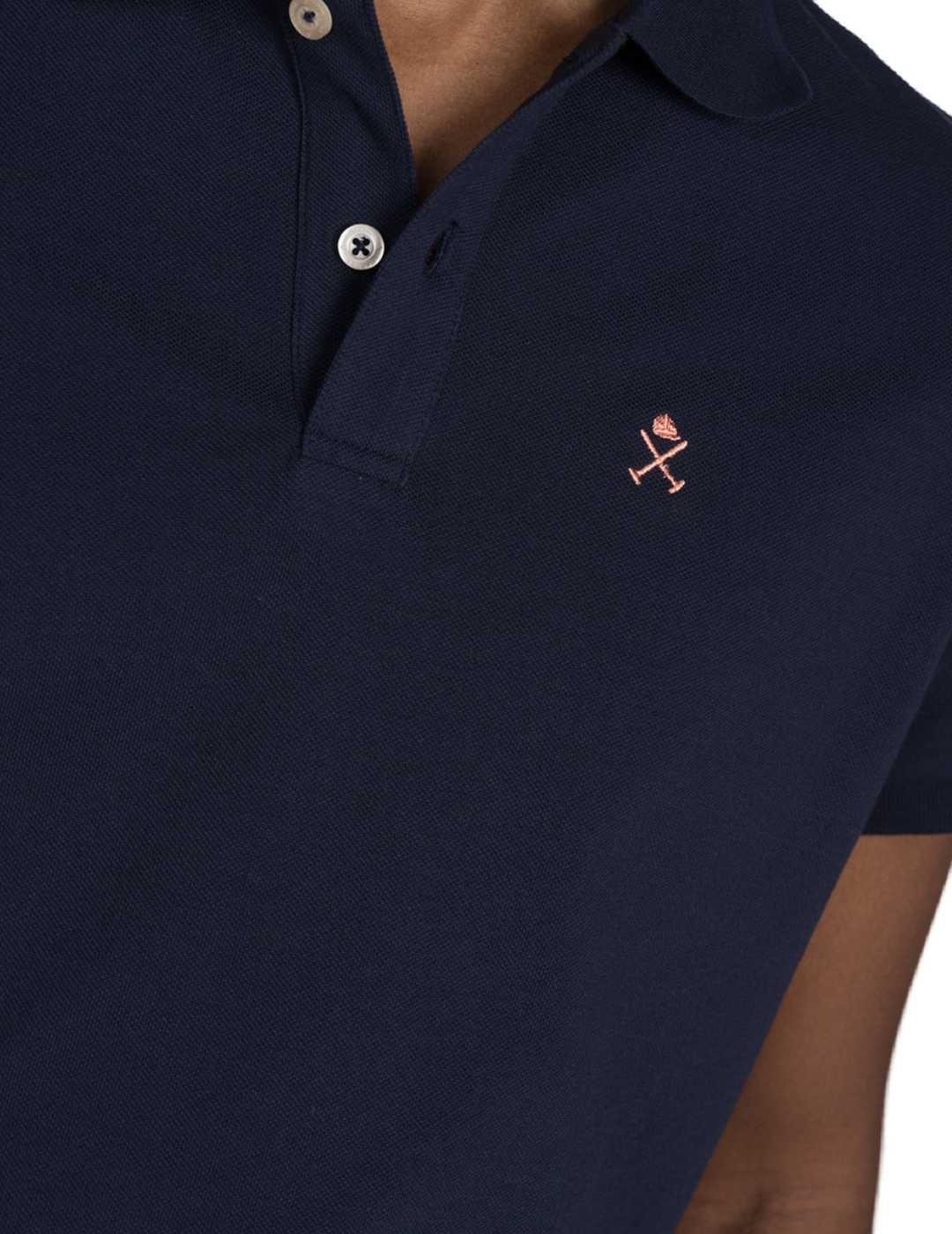 Polo Harper Icon azul marino manga corta para hombre