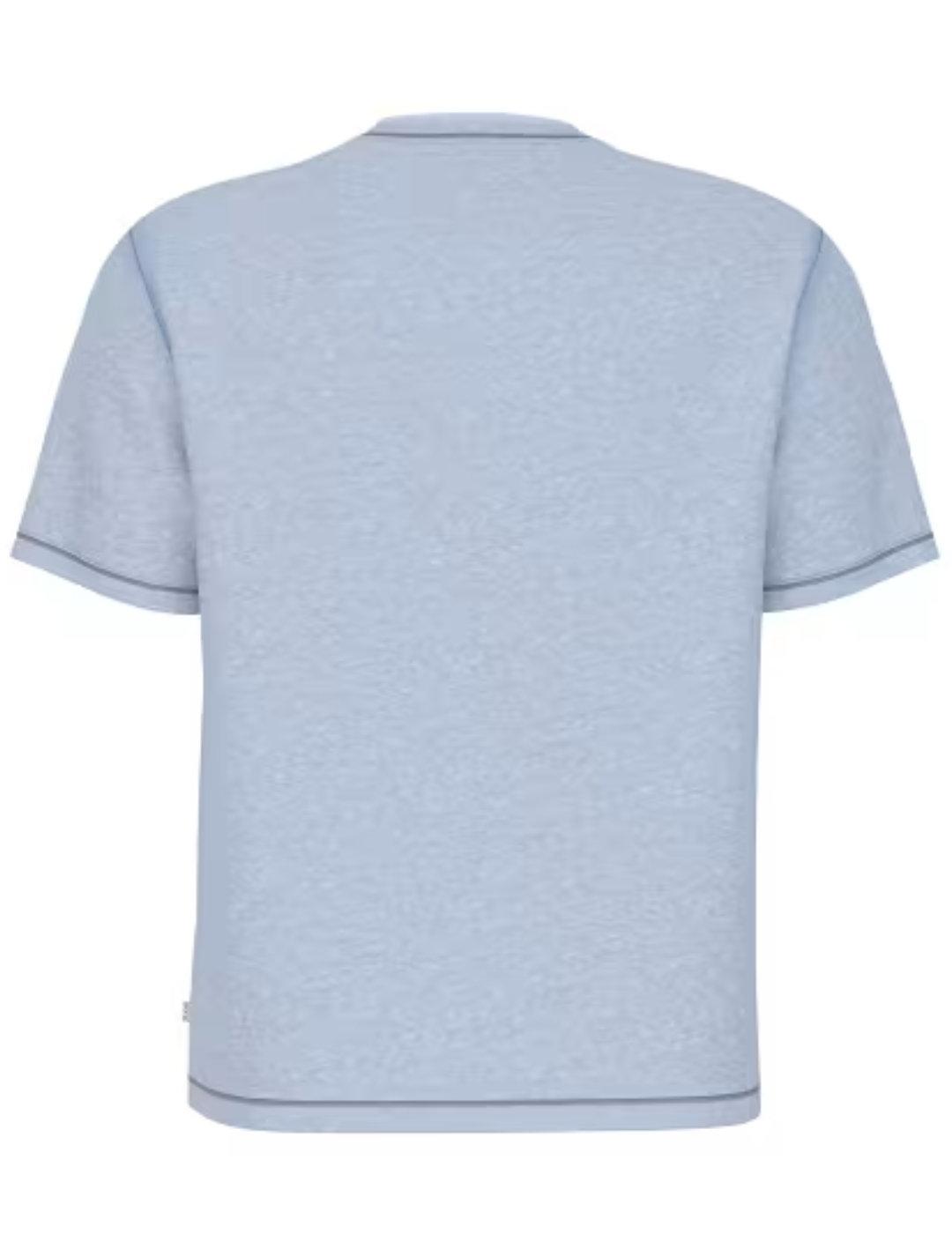 Camiseta Guess Reg celeste manga corta para hombre