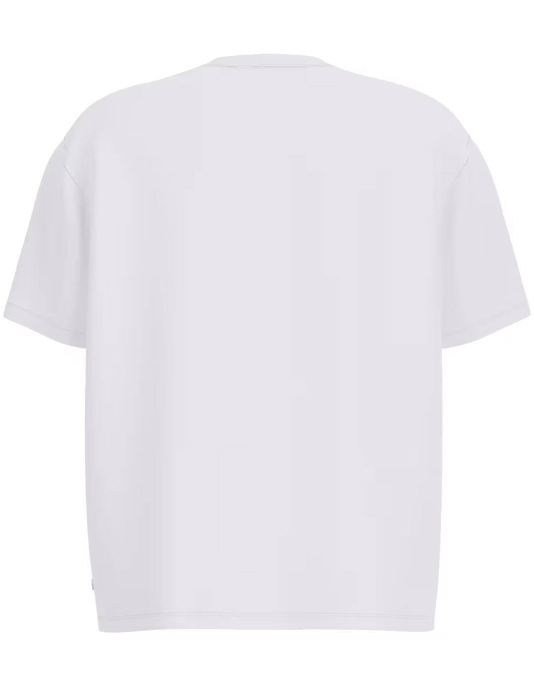 Camiseta Guess Embroidery blanca manga corta para hombre