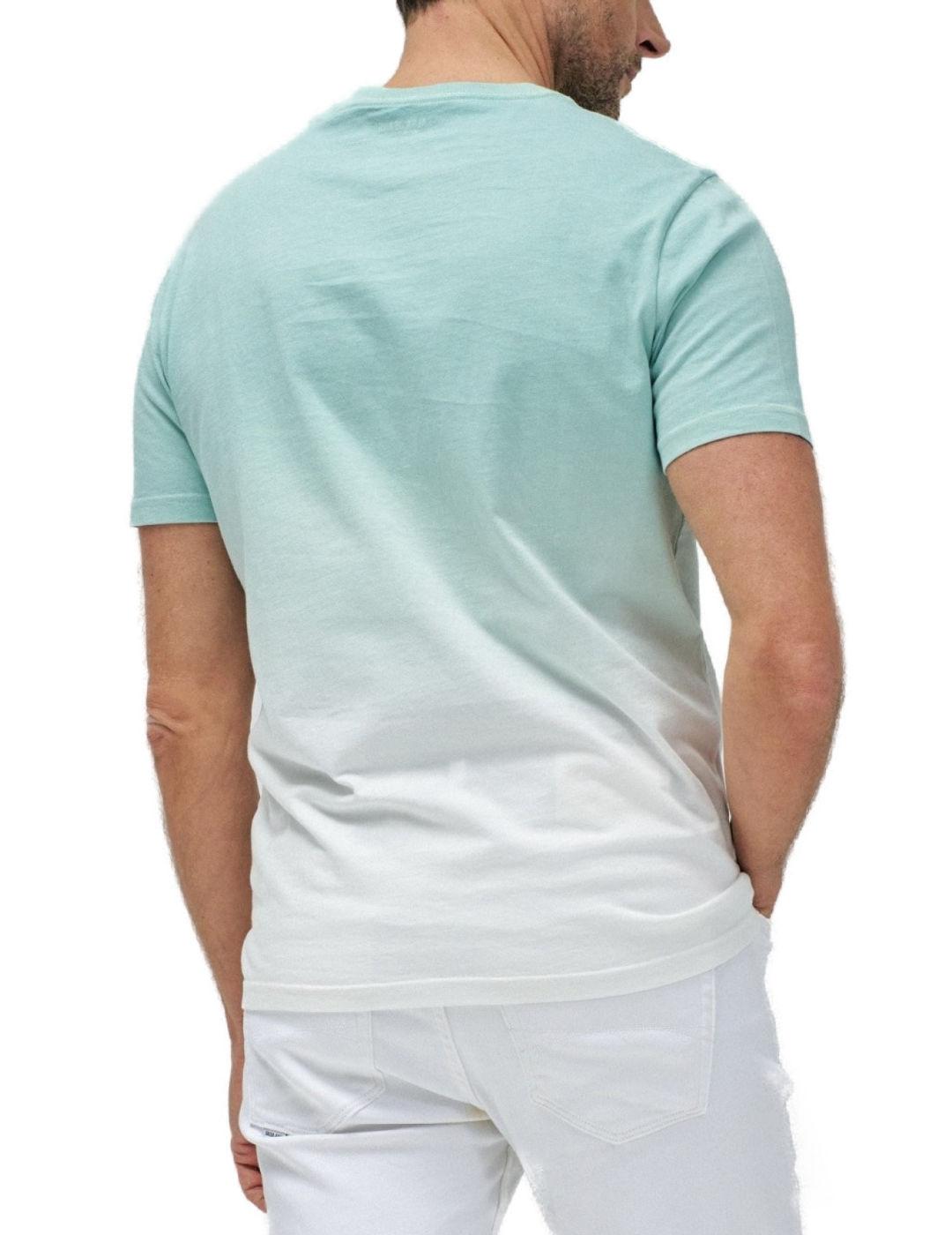 Camiseta Salsa turquesa manga corta para hombre