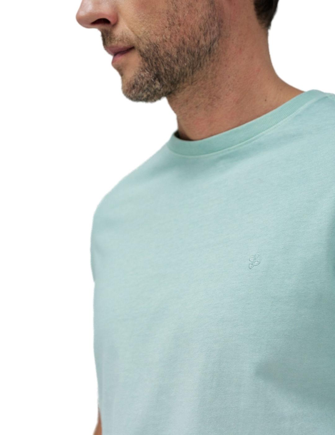 Camiseta Salsa turquesa manga corta para hombre