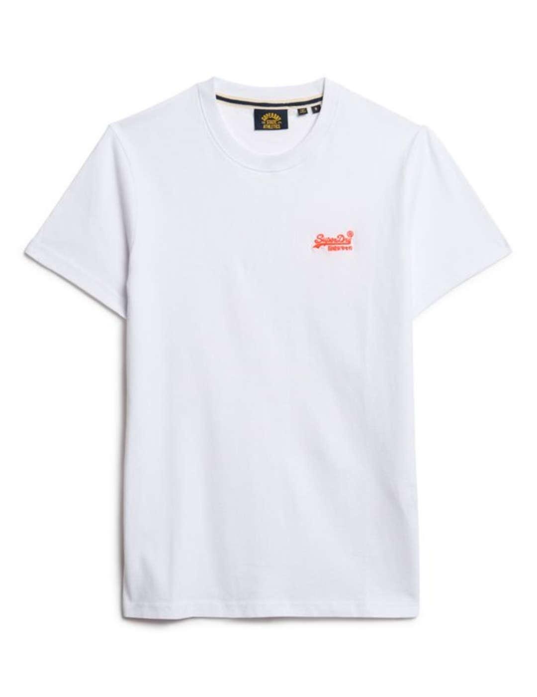 Camiseta Superdry Essential blanco logo manga corta hombre