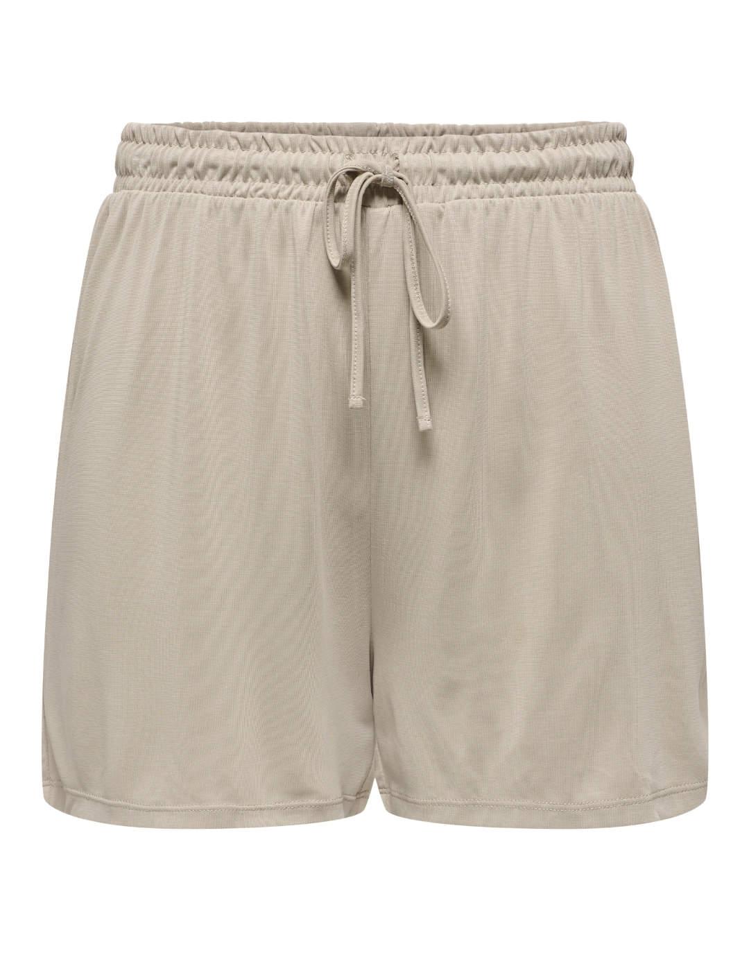 Short Only Hannah beige regular para mujer