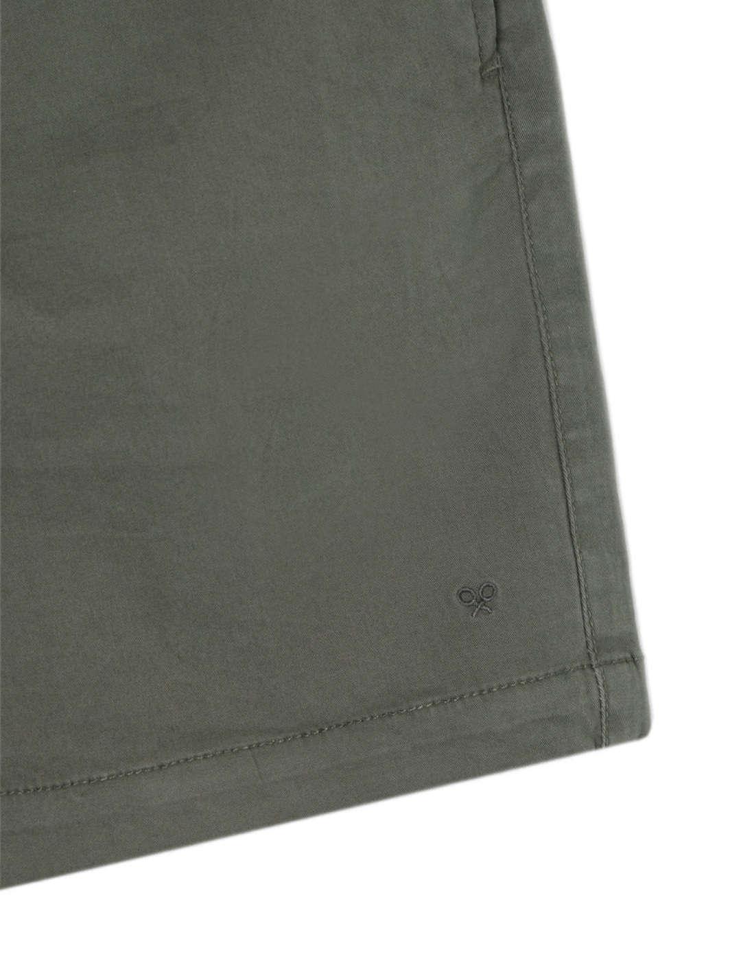 Bermuda Silbon jogger verde oscuro regular para hombre