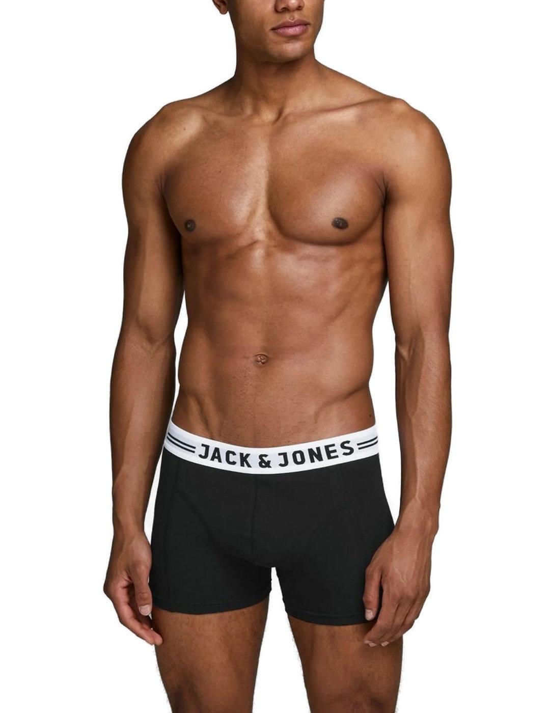 Intimo Jack&Jones pack3 negro para hombre-&