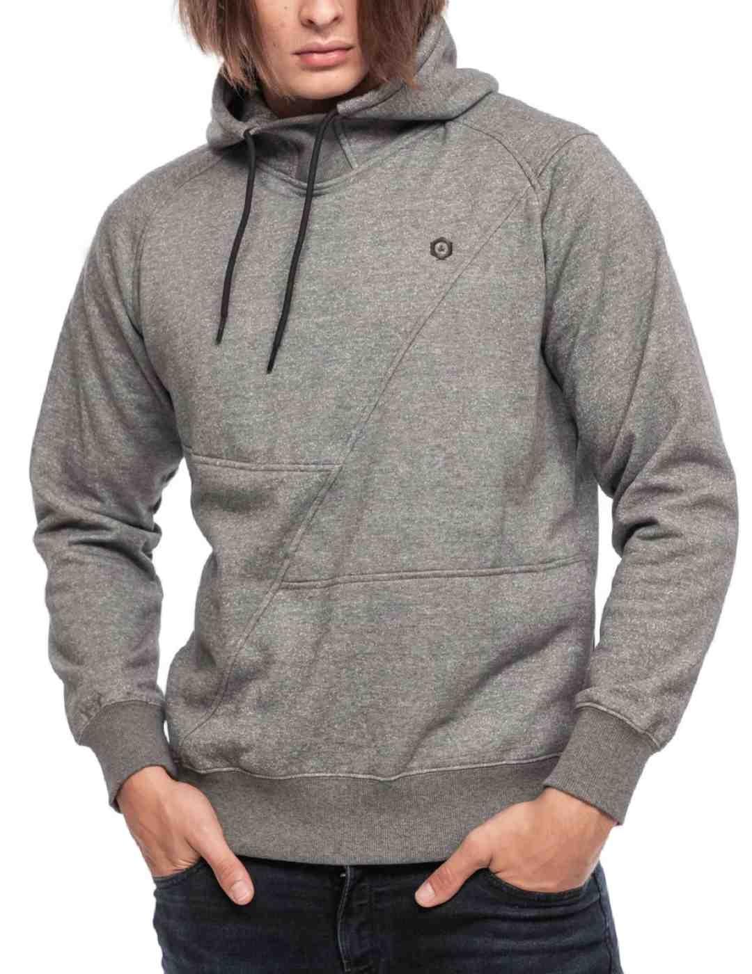 Sudadera Jack&Jones Epinn gris con capucha para hombre