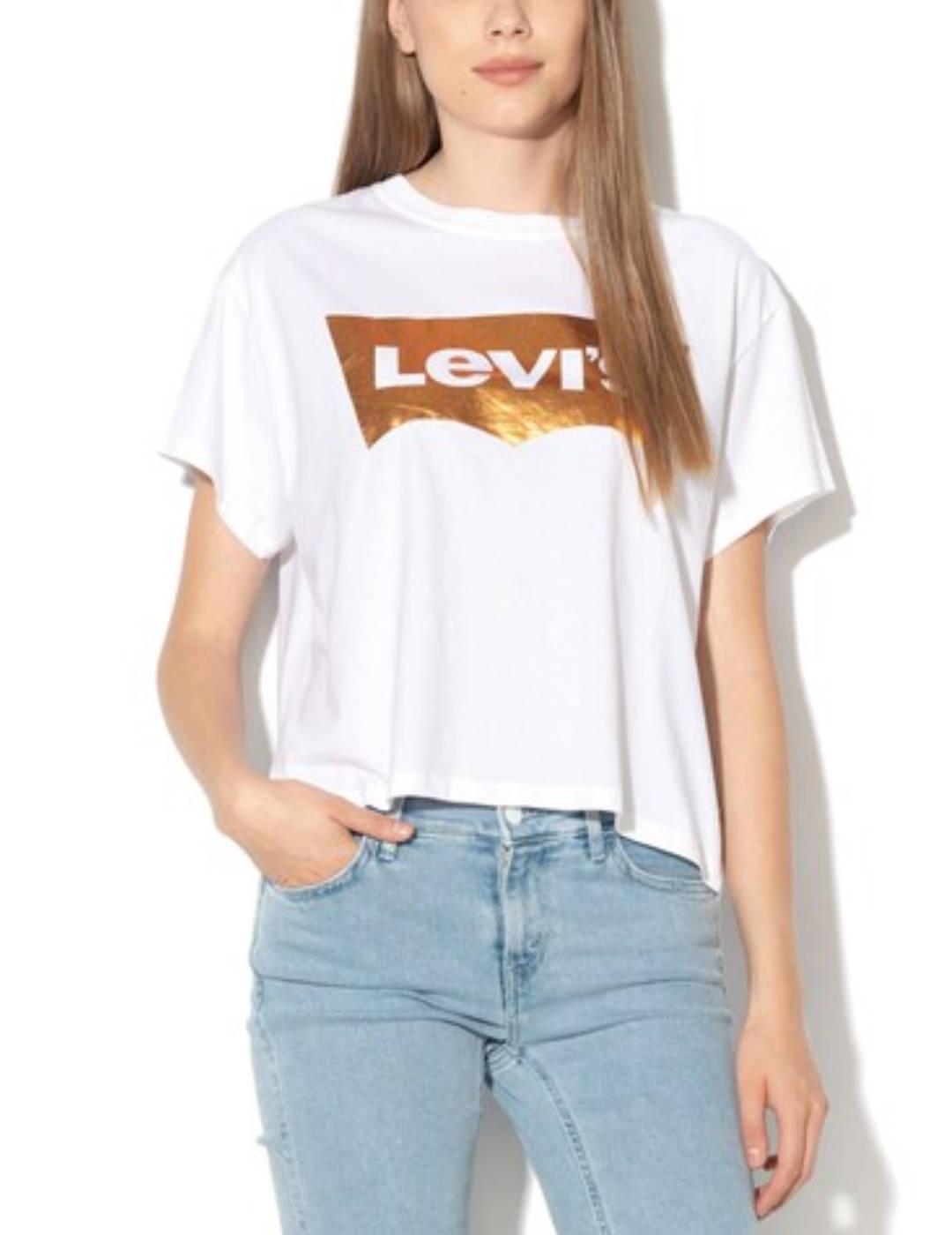 Camiseta Levi´s Graphic blanco manga corta para mujer