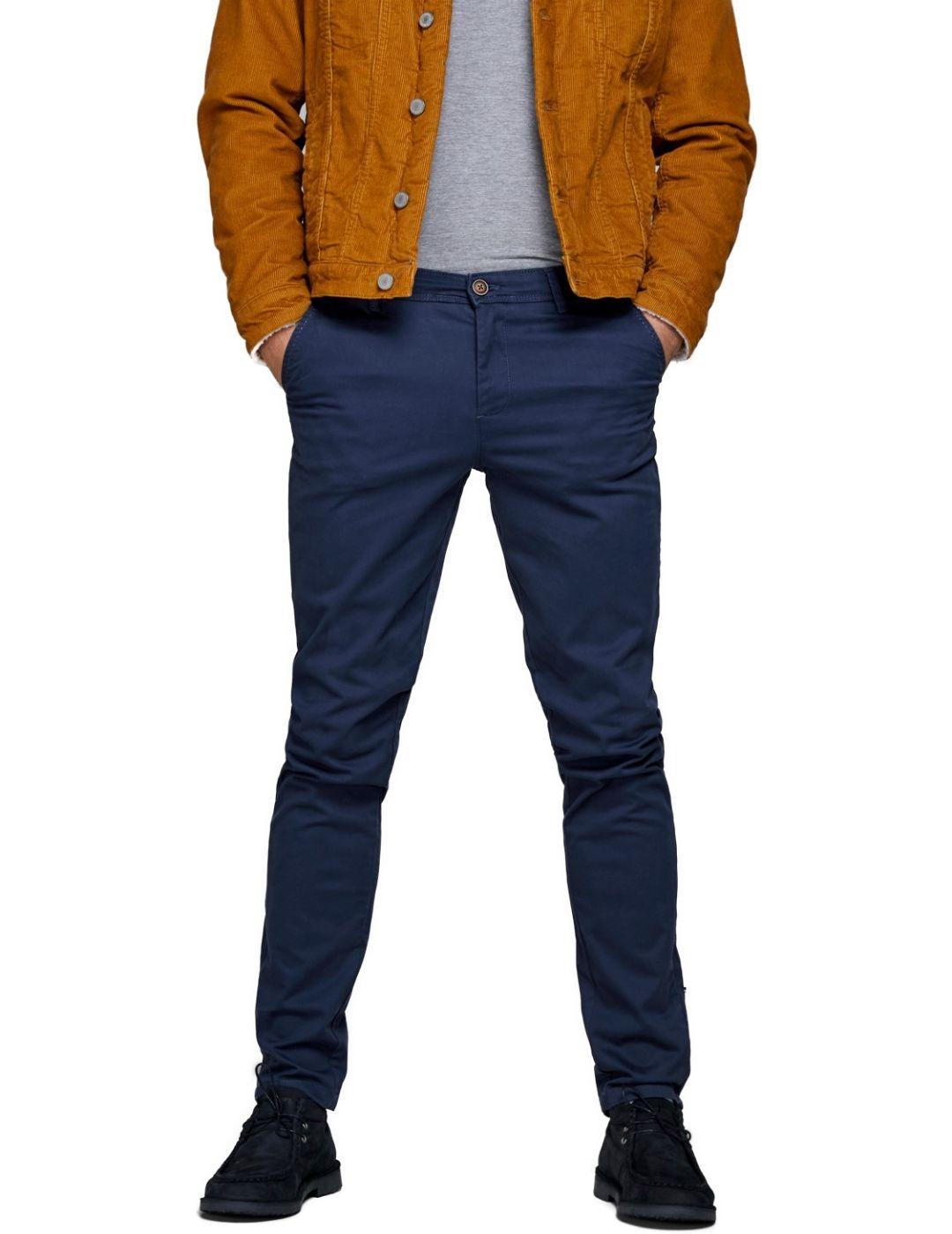 Chino Jack&Jones Marco Noos slim marino hombre-&