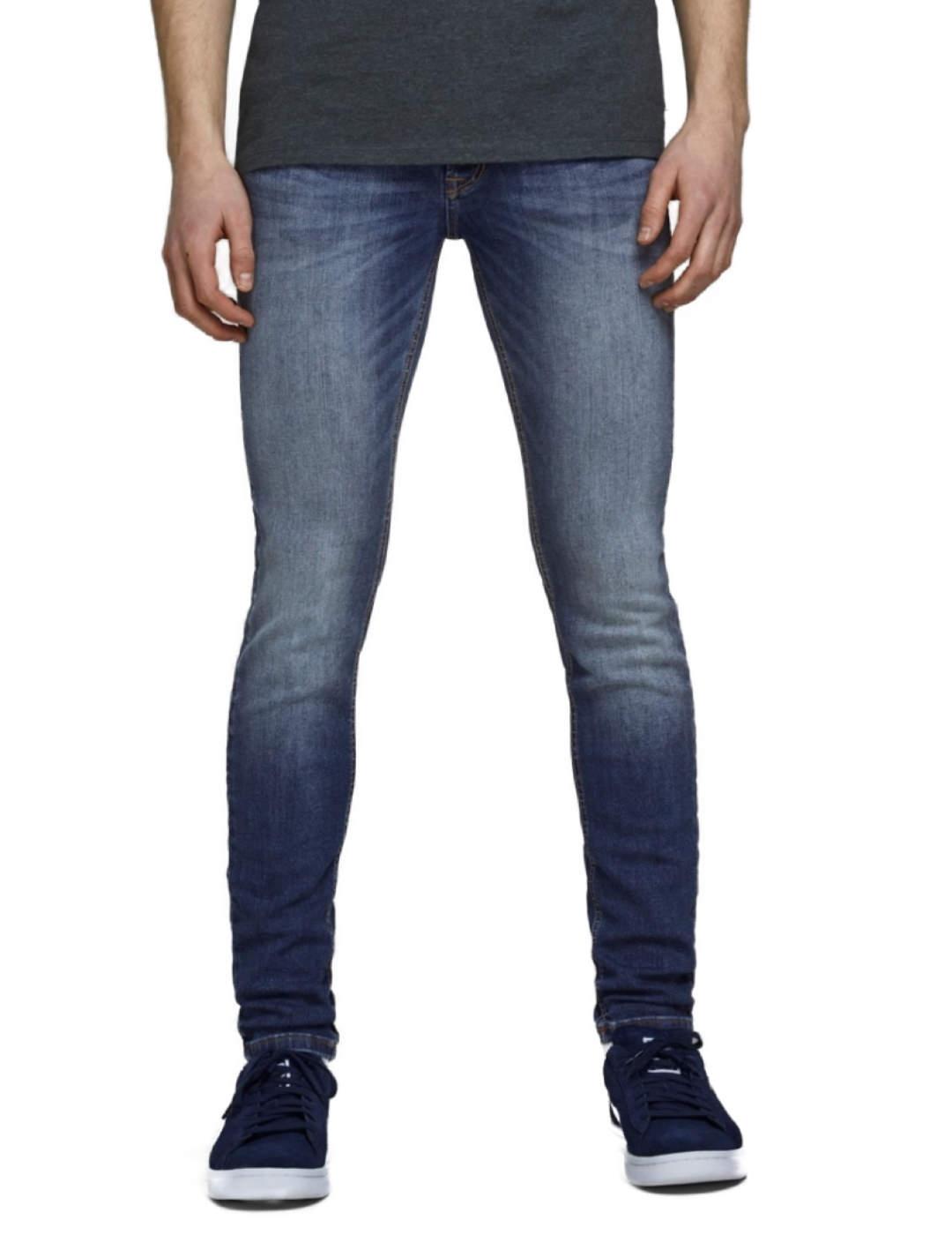 Pantalón vaquero Jack&Jones Liam azul skinny de hombre