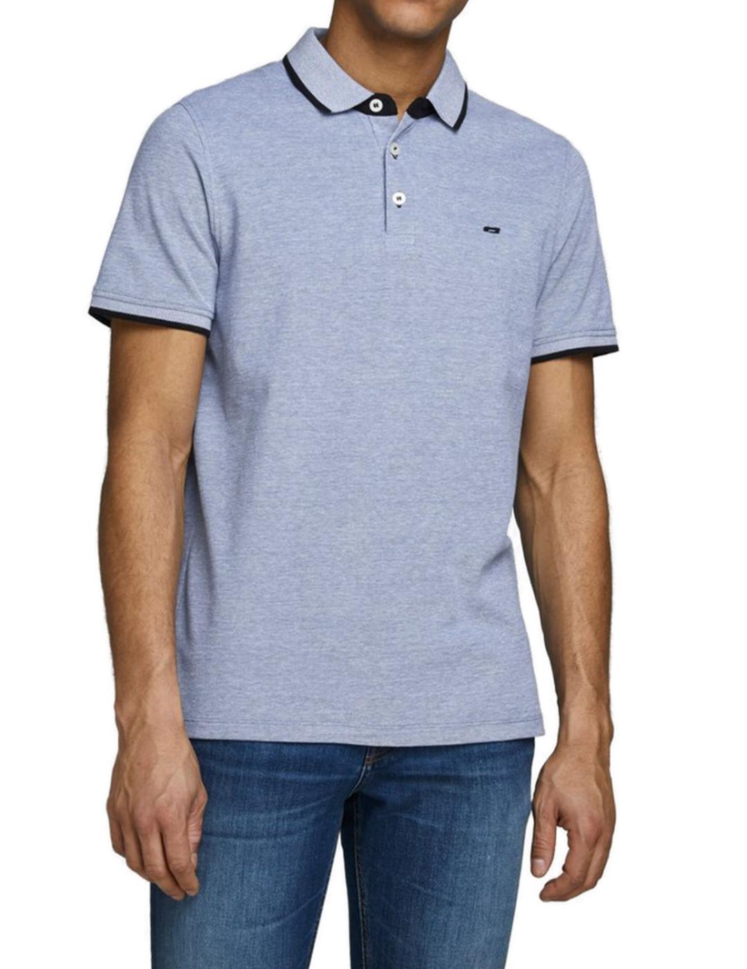 Polo Jack&Jones Paulos celeste para hombre-&