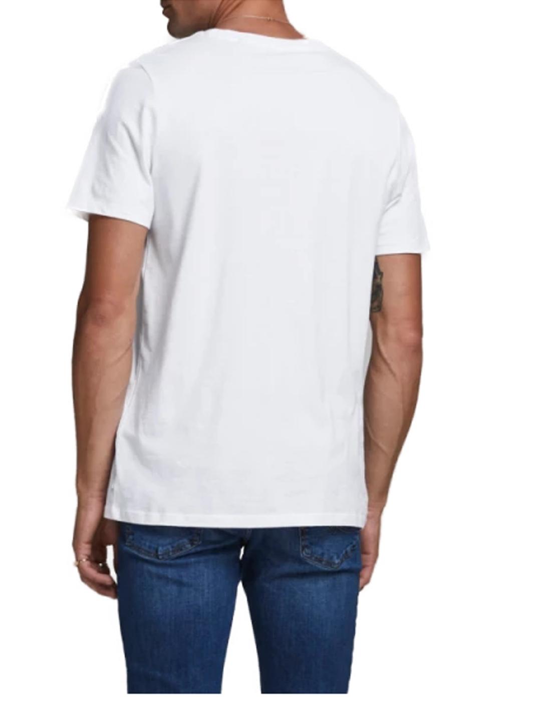 Camiseta Jack&Jones Organic blanco de hombre-&