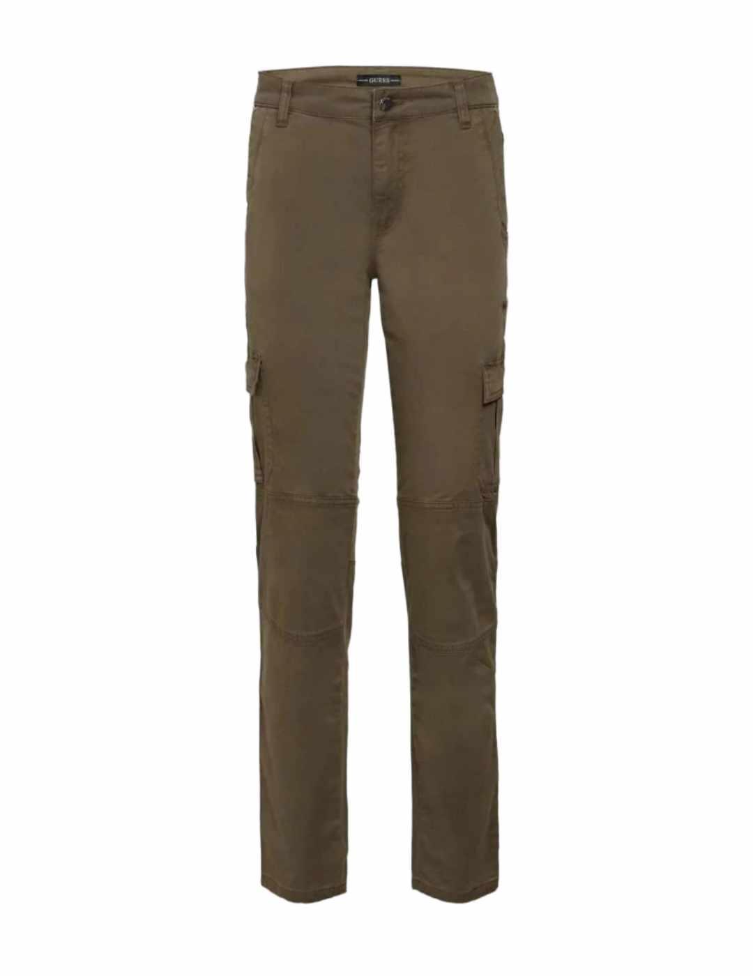 Pantalón cargo Guess Sexy verde militar slim para mujer