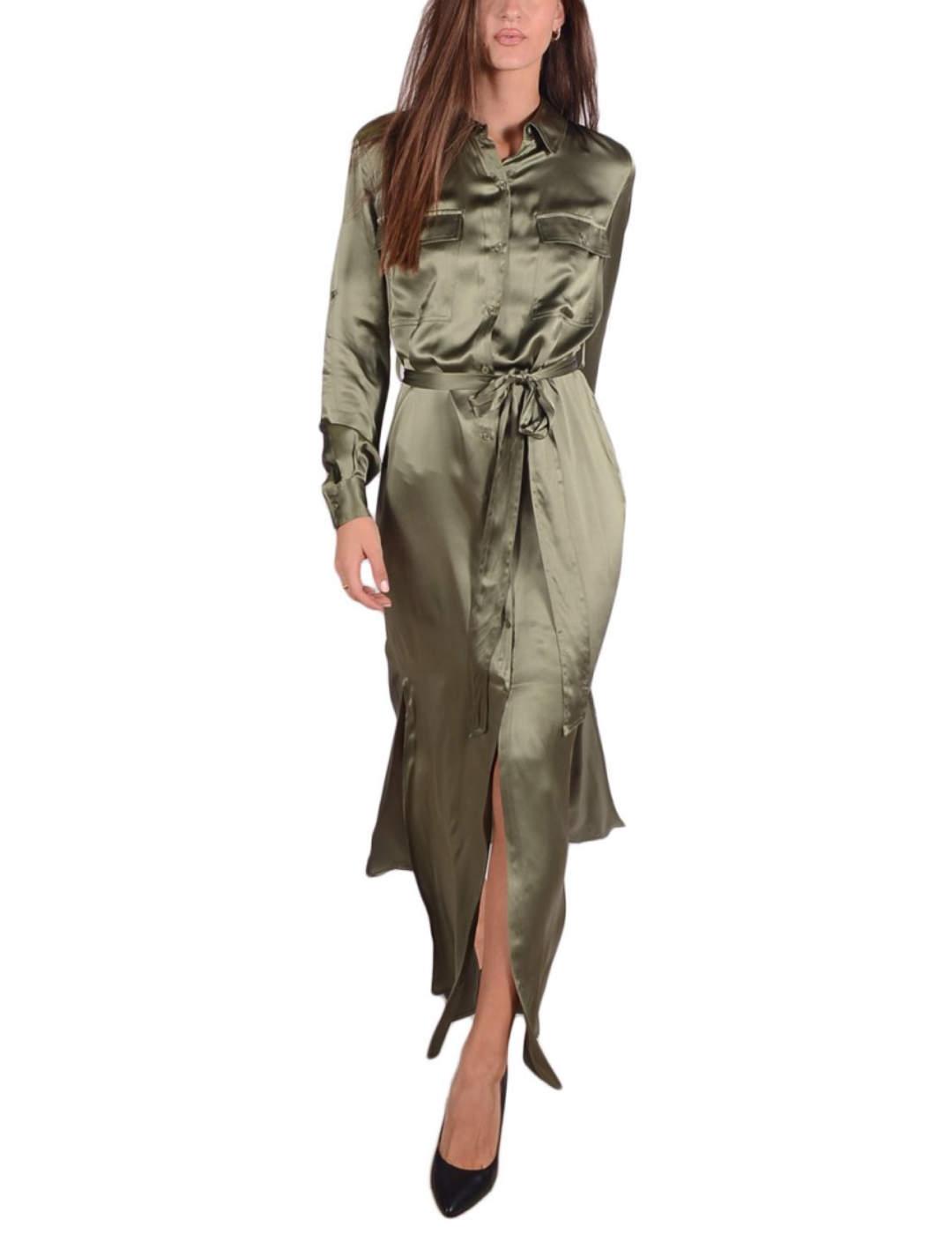 Vestido Guess Liliana verde para mujer-z