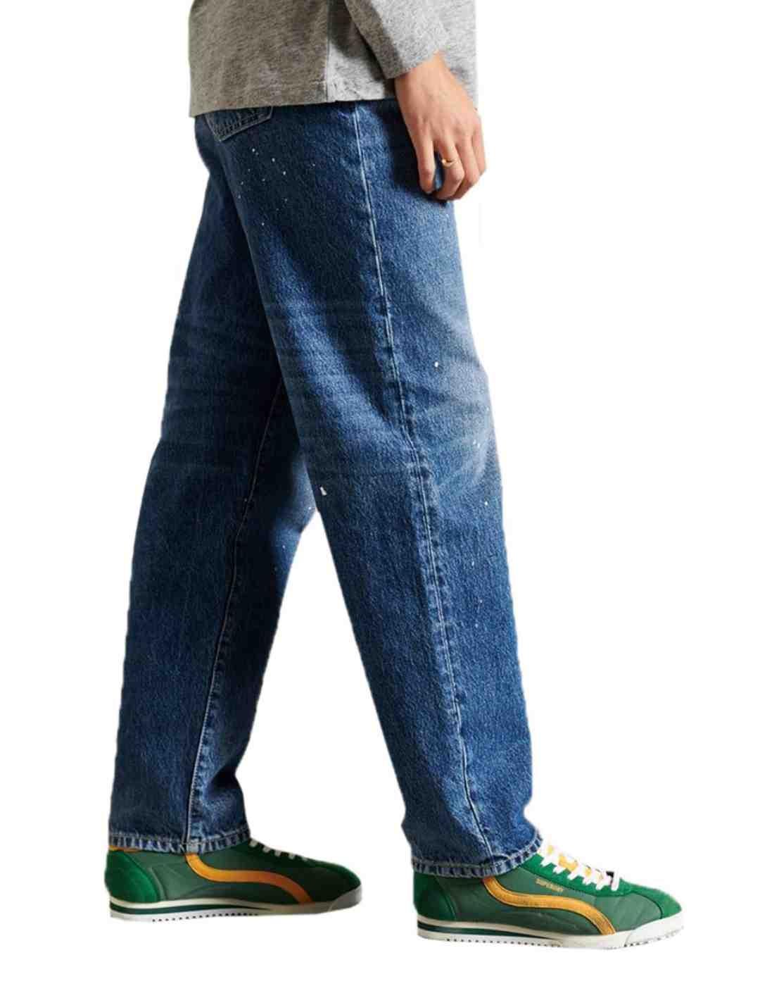 Vaquero Superdry Barrel azul para mujer-z