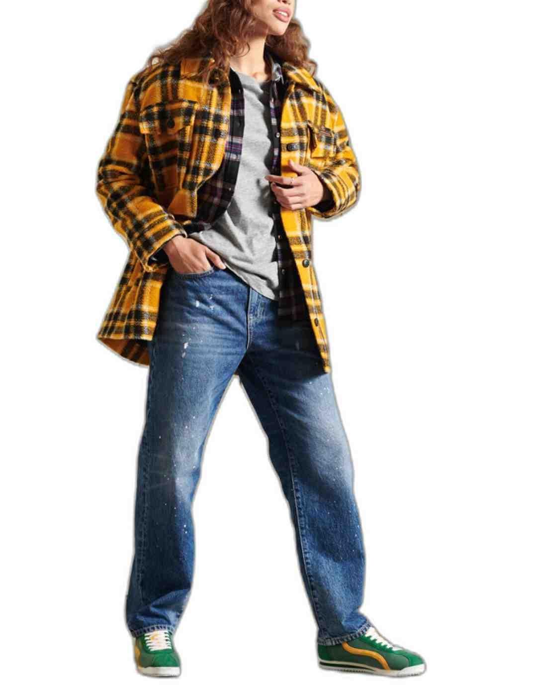 Vaquero Superdry Barrel azul para mujer-z