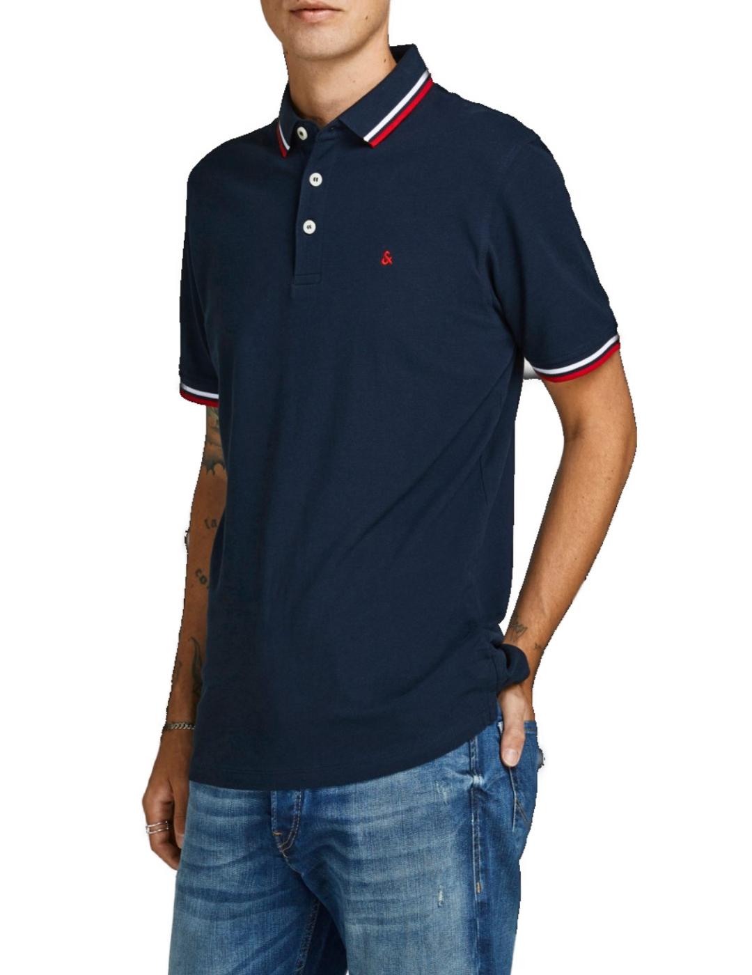 Polo Jack&Jones Paulos noos marino de hombre-&