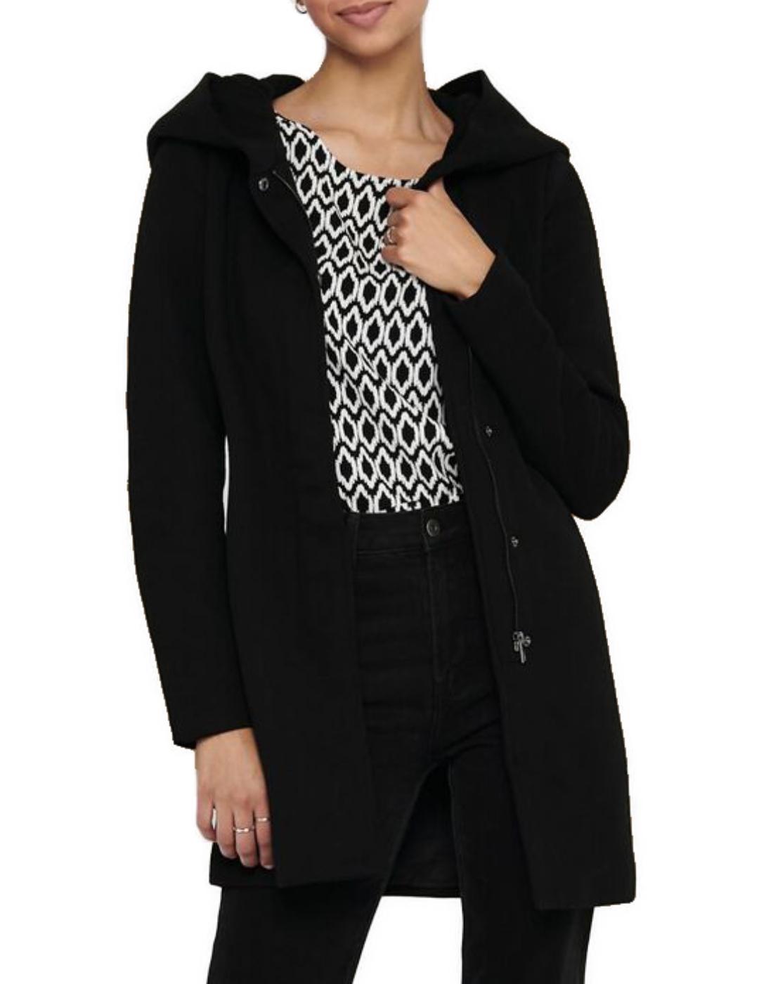 Abrigo Only Sedona Noos negro para mujer-&