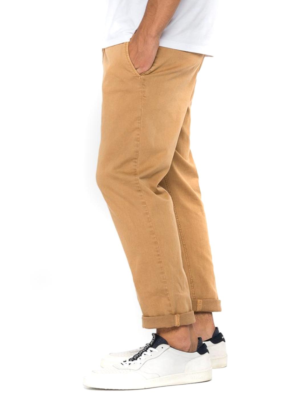 Pantalón Replay Benni chino marrón para hombre-/df01