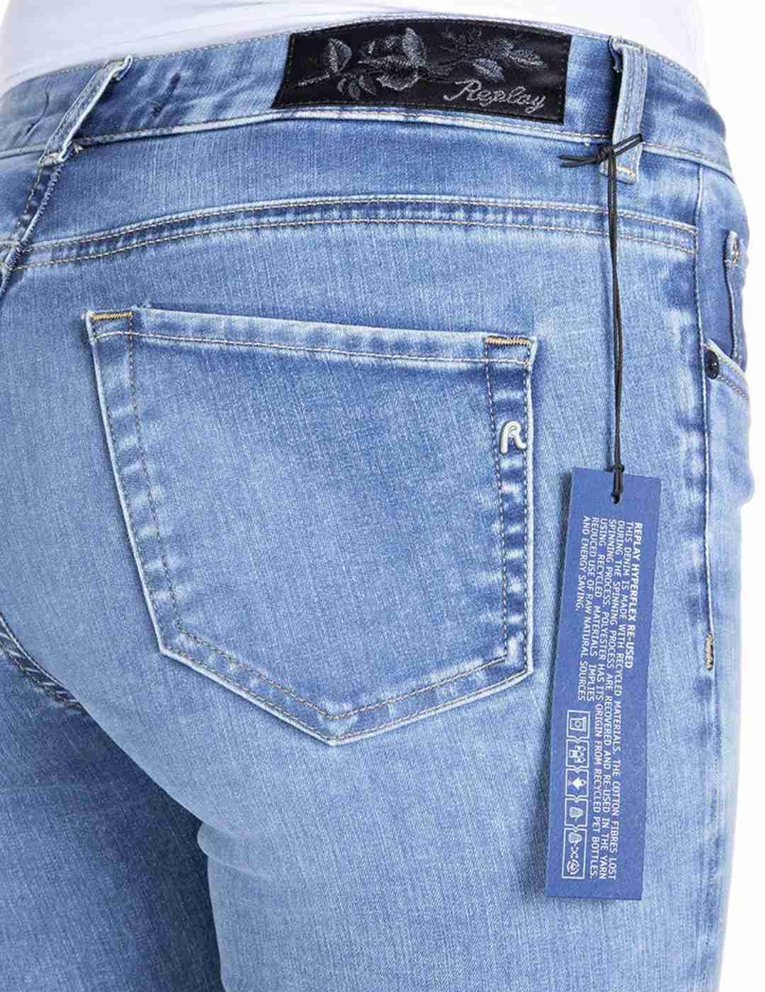 Vaquero Replay Faaby azul claro para mujer-/df01